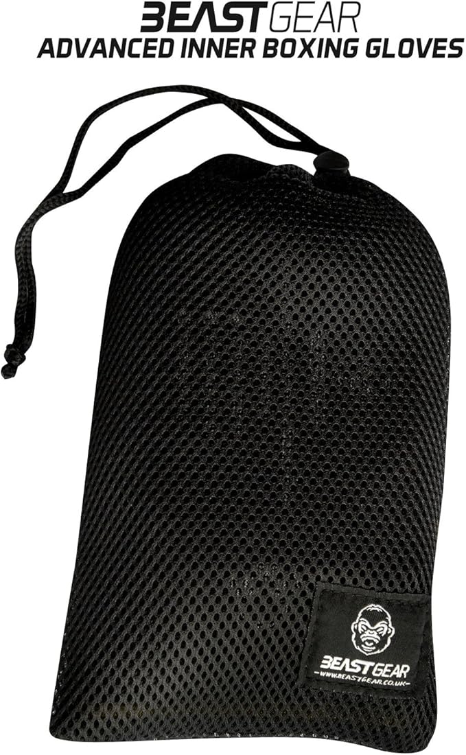 Beast Gear Hand Wraps for Boxing Gloves - Men & Women Inner Gel Quick Wraps for Combat Sports, MMA, and Martial Arts