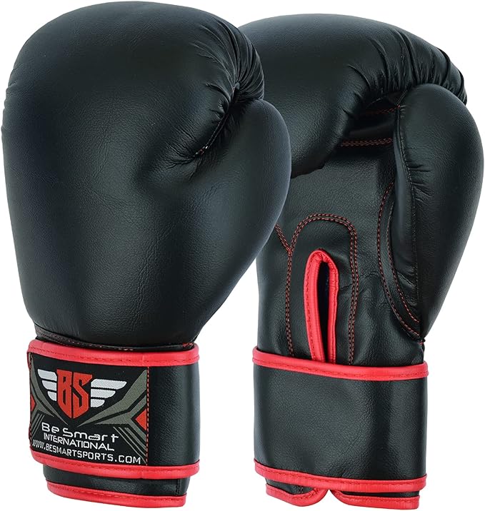 Be Smart Kids Boxing Gloves 4-12 Years 4oz 6oz Training Gloves for Children Sparring Youth Boxing Gloves Junior Training Mitts Punch PU Leather MMA Muay Thai Kick Boxing