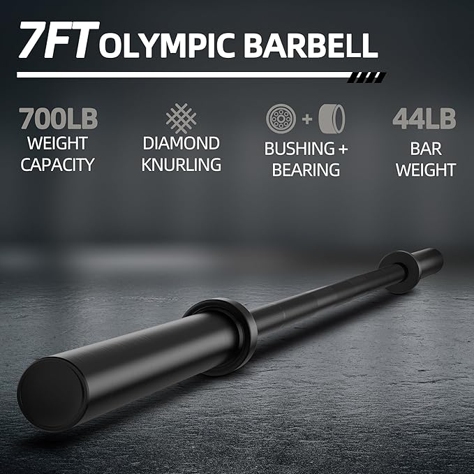 Signature Fitness Olympic Bar for Weightlifting and Power