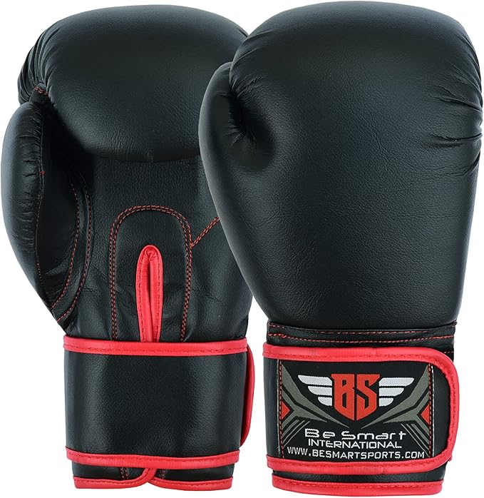 Be Smart Kids Boxing Gloves 4-12 Years 4oz 6oz Training Gloves for Children Sparring Youth Boxing Gloves Junior Training Mitts Punch PU Leather MMA Muay Thai Kick Boxing