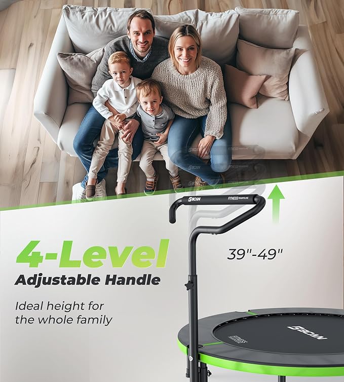 BCAN 40"/48" Foldable Mini Trampoline 330lbs/440lbs