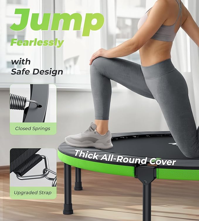 BCAN 40"/48" Foldable Mini Trampoline 330lbs/440lbs