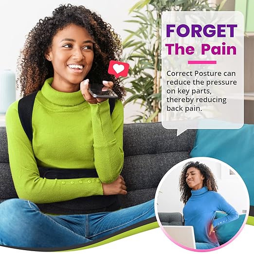 Back Brace for Women Men Posture Corrector Improve Posture Lumbar Support Shoulder Lower Upper Back Pain Relief