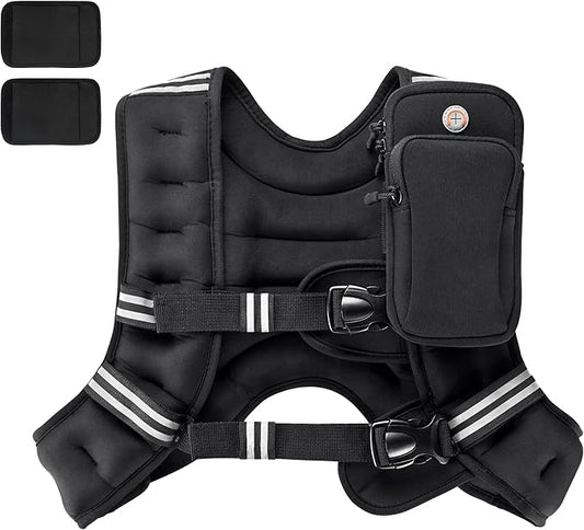 PACEARTH 4lb Black Weight Vests