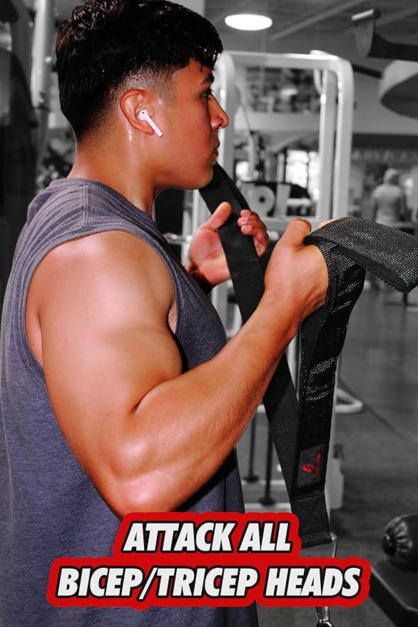 Tricep Rope Cable Attachment 17'' & 24'' Loop for Tricep Pull Cable Extensions and Face Pulls/Triceps Pressdowns/Cable Overhead Presses/Tricep Push Downs