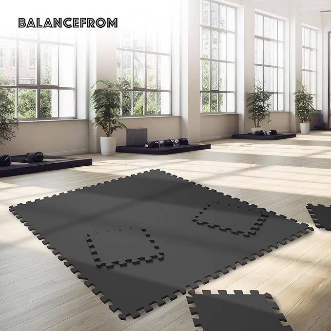 BalanceFrom Puzzle Exercise Mat with EVA Foam Interlocking