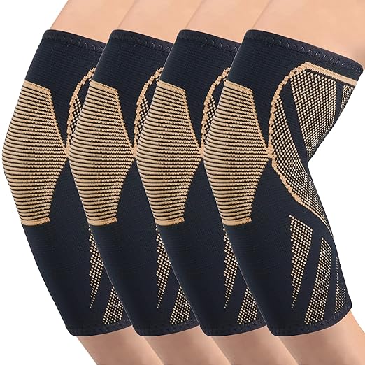 Arm Supports Sleeve,Elbow Compression Sleeve (2 Pair)，Tennis Elbow Braces for Tendonitis and Tennis Elbow，Arm Supports Sleeves golfer，tennis elbow relief for women & men,elbow sleeve for weightlifting