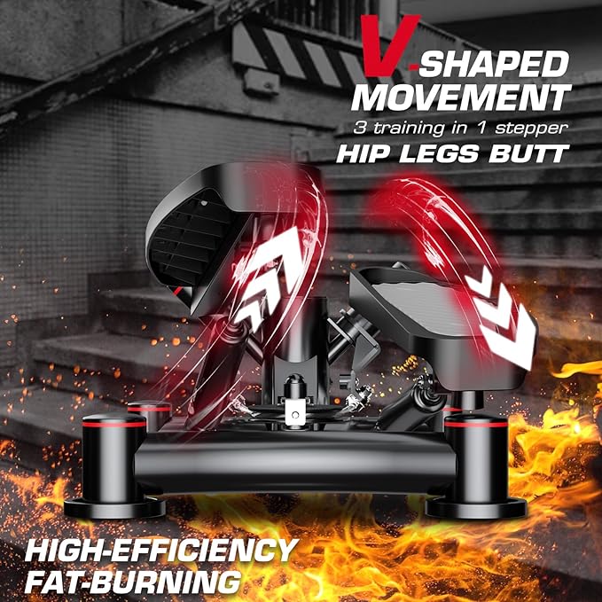 KeppiFitness Steppers for Exercise at Home, Stair Stepper for Home Gym with 350LB/400LB Capacity, Mini Stepper with Resistance Bands for Cardio Full Body Workout