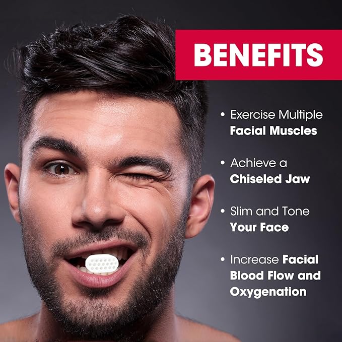 CXYARY 12PCS Jaw Exerciser for Men & Women 3 Resistance