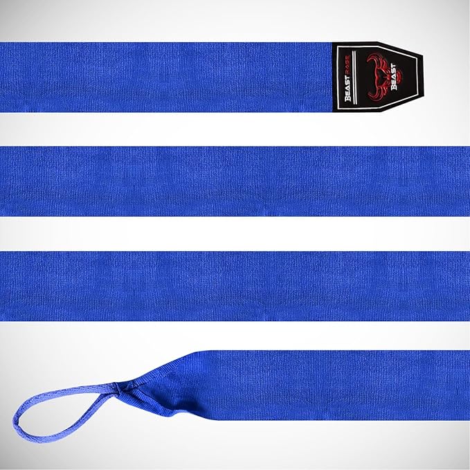 BEAST RAGE Boxing Hand Wraps 4.5 Meter Martial Arts Bandages Inner Gloves Wrist Support Straps Punching Under Hand Knuckles Heavy Elasticated Training Bag Mitts Muay Thai