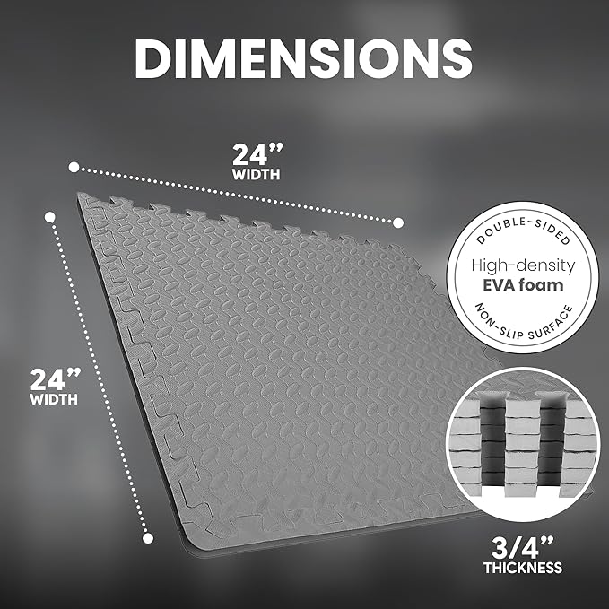 BalanceFrom Puzzle Exercise Mat with EVA Foam Interlocking