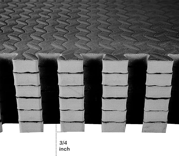 BalanceFrom Puzzle Exercise Mat with EVA Foam Interlocking