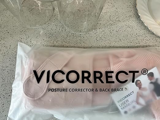 Back Posture Corrector Support for Women: UpperBack Support - Shoulders Straightener Relieve UpperBack Pain (Pink, Small)