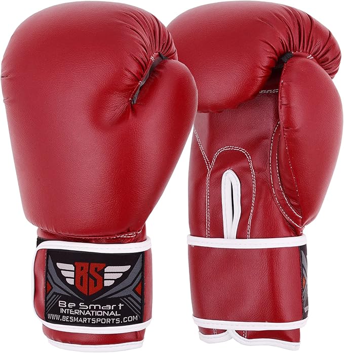 Be Smart Kids Boxing Gloves 4-12 Years 4oz 6oz Training Gloves for Children Sparring Youth Boxing Gloves Junior Training Mitts Punch PU Leather MMA Muay Thai Kick Boxing