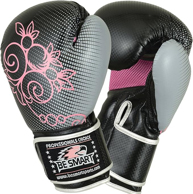 Be Smart Kids Boxing Gloves 4-12 Years 4oz 6oz Training Gloves for Children Sparring Youth Boxing Gloves Junior Training Mitts Punch PU Leather MMA Muay Thai Kick Boxing