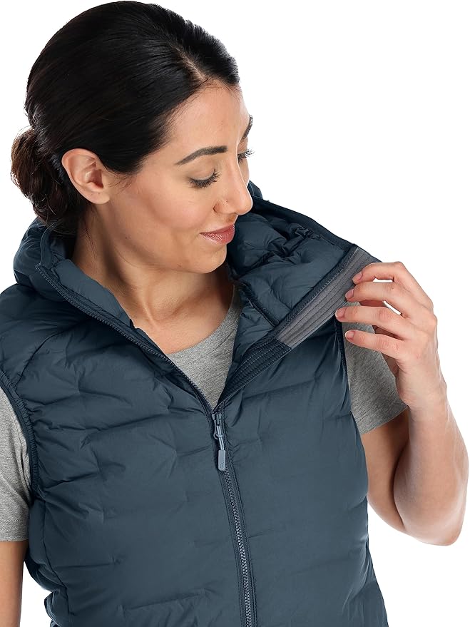 Rab Women's Cubit Stretch Down Insulated Lightweight Vest for Hiking, Climbing, and Skiing