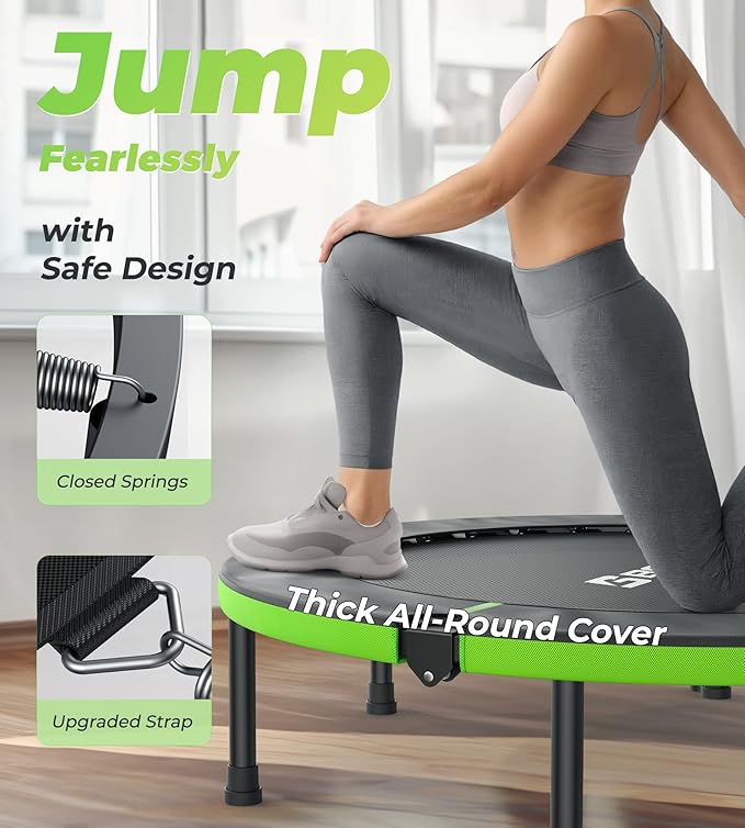 BCAN 40"/48" Foldable Mini Trampoline 330lbs/440lbs