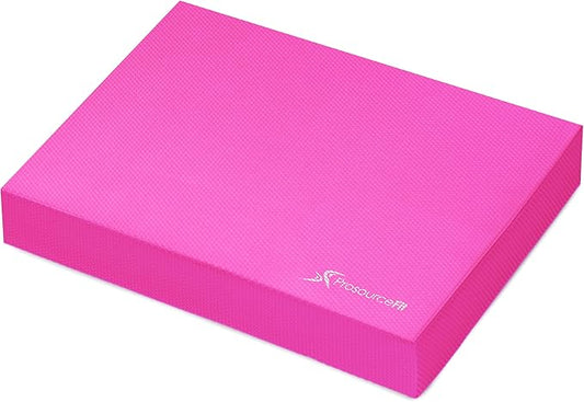 ProsourceFit Exercise Balance Pad – Large Cushioned Non-Slip Foam Mat & Knee Pad for Fitness, Stability Training, Physical Therapy, Yoga 15"x19"