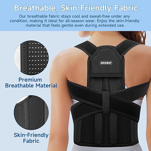 Back Brace Posture Corrector for Men and Women, Adjustable Shoulder Straightener Full Back Support, Upper and Lower Back Brace for Pain Relief, Scoliosis, Hunchback, Hump (Large)