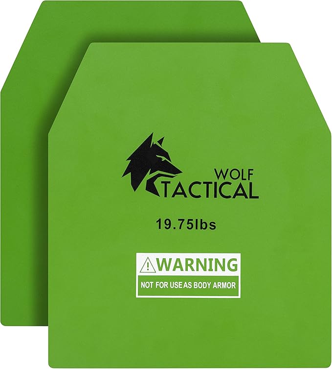 WOLF TACTICAL Weight Vest Plates - 5.75/8.75/14.5/19.75LB Pairs