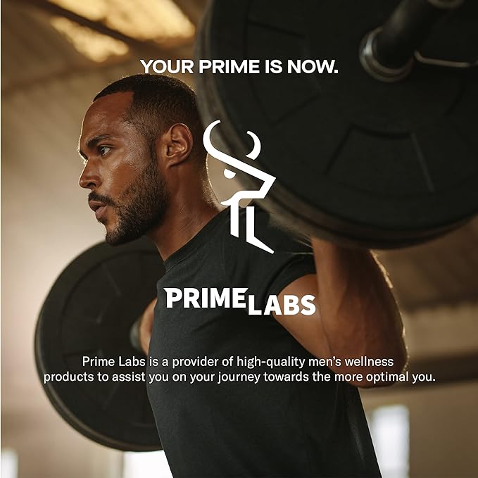 Prime Labs Men's Testosterone Booster - Stamina, Endurance, & Strength - 60 Caplets