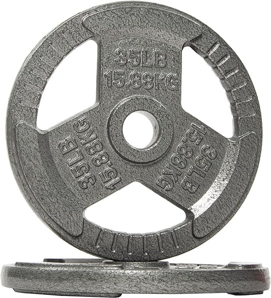 Signature Fitness Olympic 2-Inch Cast Iron Plate Weight