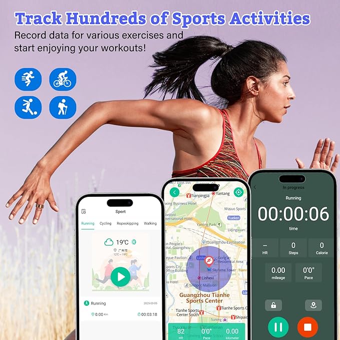 BANGALORE Smart Fitness Ring for Men & Women – Activity & Wellness Tracker with Heart Rate, Sleep, and Blood Oxygen Monitoring, Motion Tracking, Waterproof Build, and No Subscription Required (9#)