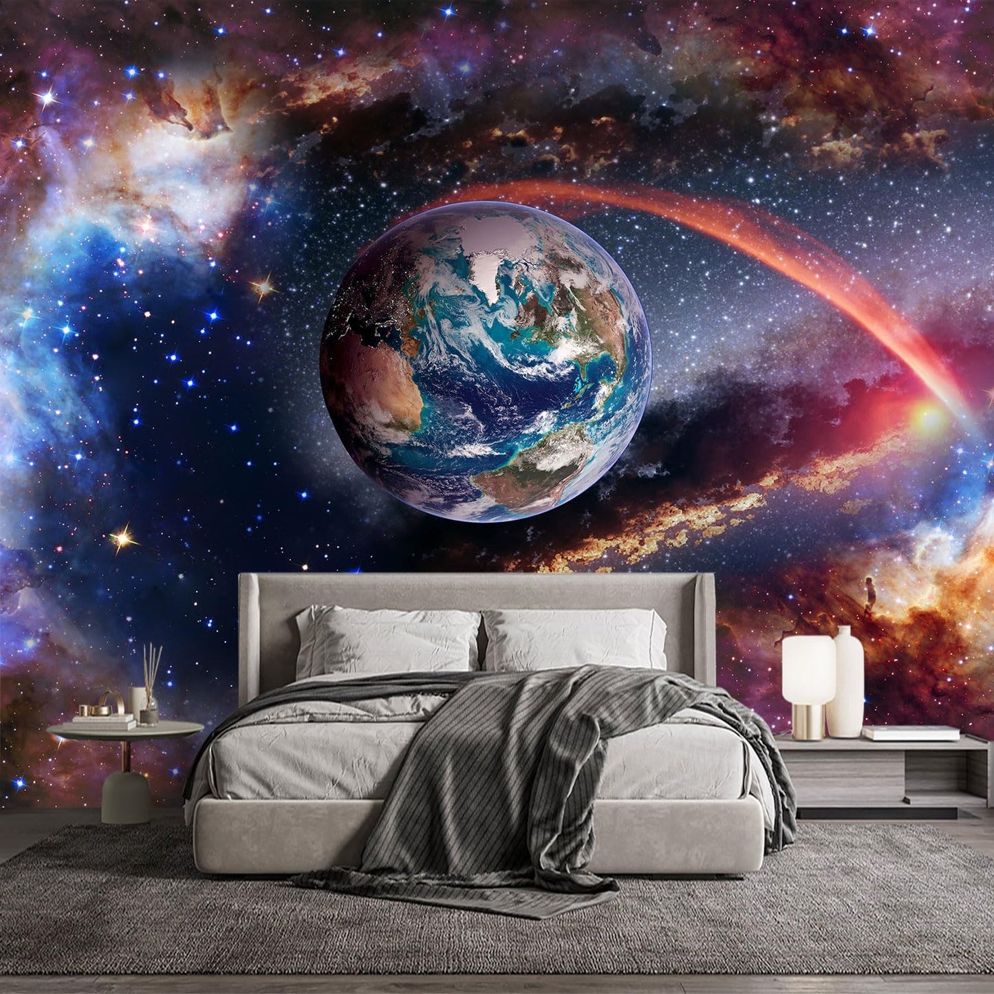 -Colorful Star Bright Star Bedroom Living Room Wallpaper XT13 L 180" x 115"