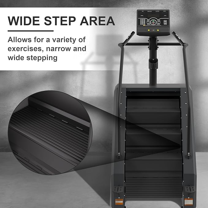 Stair Stepper Machine, Continuous climbing Stair Machine, Commercial Grade Stair Stepping Machine for Cardio and Lower Body Workouts, Max Load 375LBS