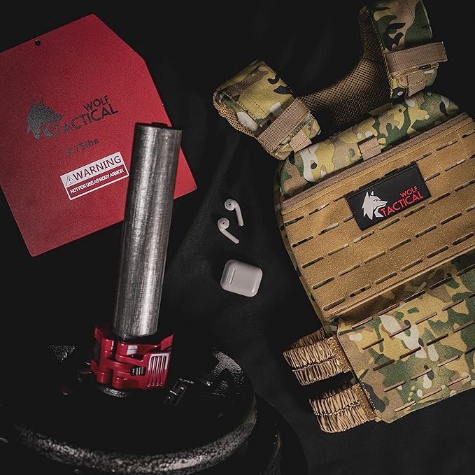 WOLF TACTICAL Weight Vest Plates - 5.75/8.75/14.5/19.75LB Pairs