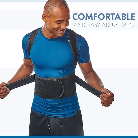 Back Brace Posture Corrector for Men and Women - Adjustable Posture Back Brace for Upper and Lower Back Pain Relief - Muscle Memory Support Straightener (Large)