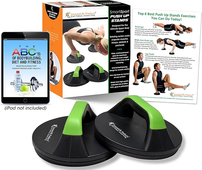 SmarterLife Push-Up Bar for Men & Women -
