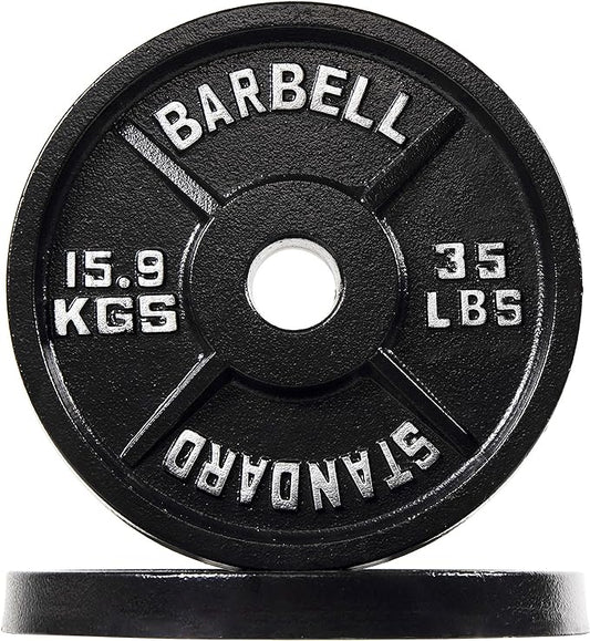 Signature Fitness Olympic Cast Iron Plate for Strength