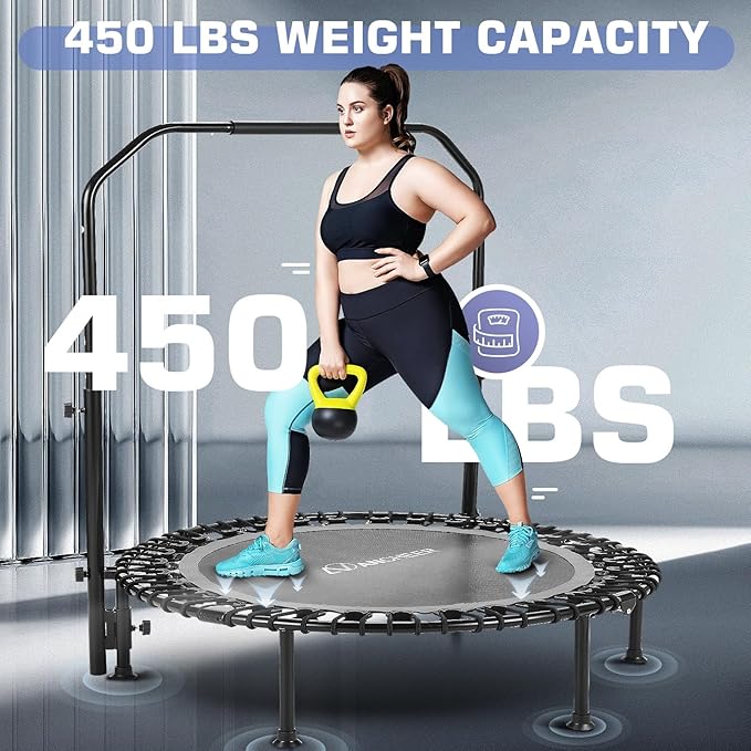 ANCHEER 40/48" Foldable Mini Trampoline 550LBS Max