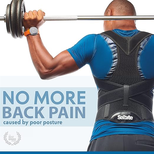 Back Brace Posture Corrector for Men and Women - Adjustable Posture Back Brace for Upper and Lower Back Pain Relief - Muscle Memory Support Straightener (XX-Large) (45-48")