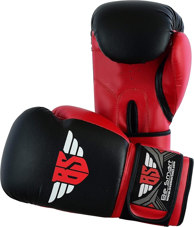 Be Smart Kids Boxing Gloves 4-12 Years 4oz 6oz Training Gloves for Children Sparring Youth Boxing Gloves Junior Training Mitts Punch PU Leather MMA Muay Thai Kick Boxing