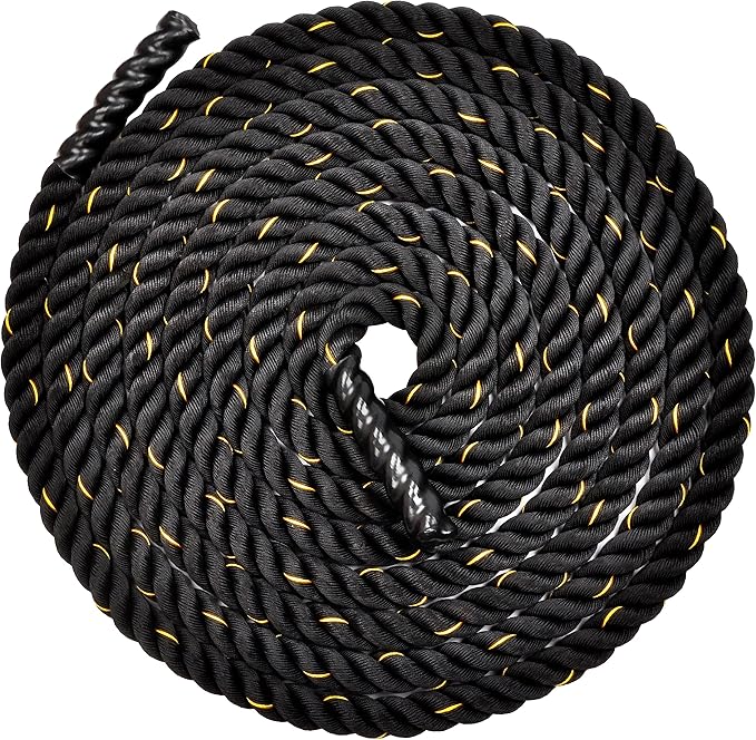 Battle Rope 1.5Inch 2 Inch Diameter Poly Dacron 30 FT, 40 FT, 50 FT