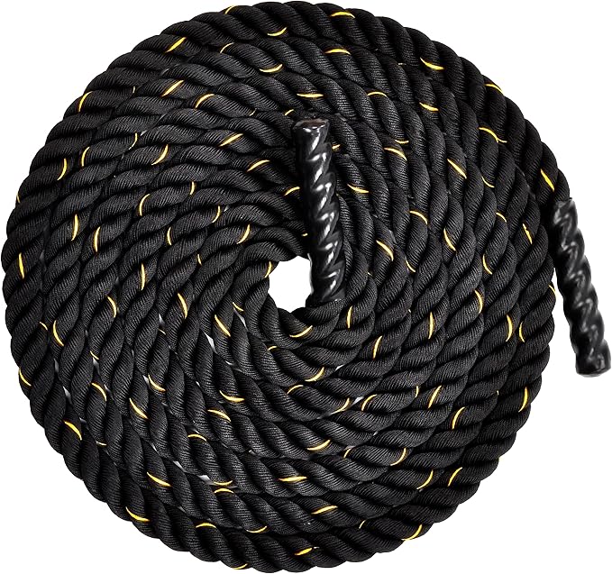 Battle Rope 1.5Inch 2 Inch Diameter Poly Dacron 30 FT, 40 FT, 50 FT