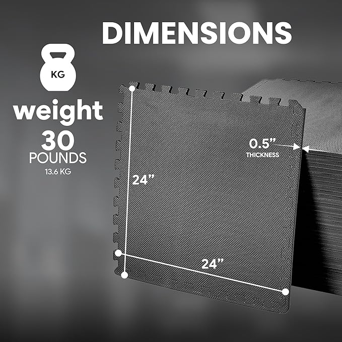 BalanceFrom Puzzle Exercise Mat with EVA Foam Interlocking